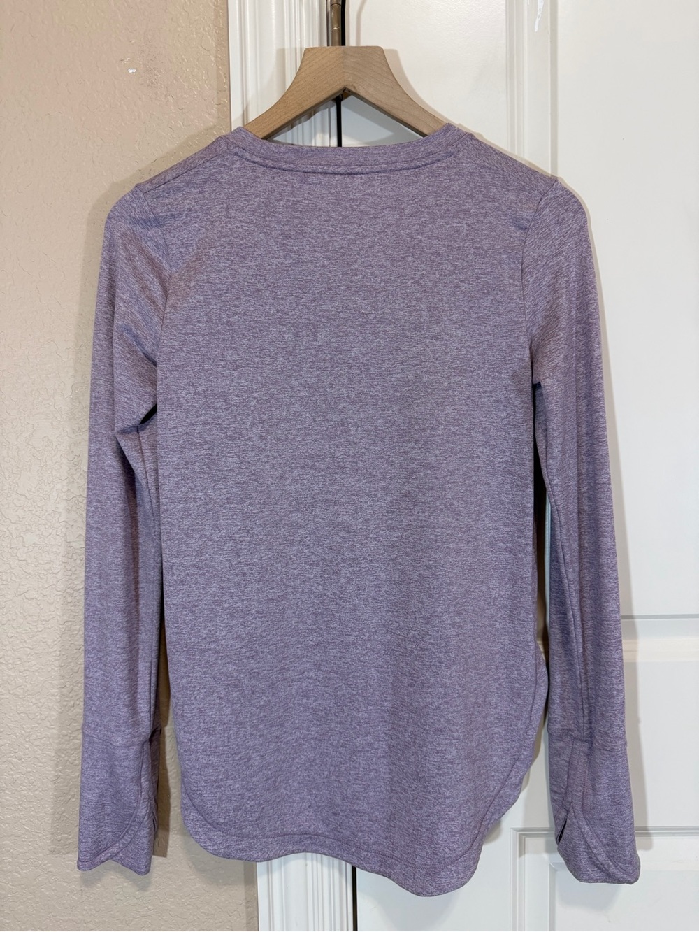 Athleta Uptempo long-sleeve top Sweatshirt heathered purple - Picture 5 of 7
